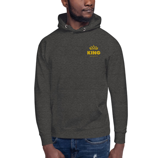 KingKrazey Embroidered Unisex Hoodie - Yellow Logo