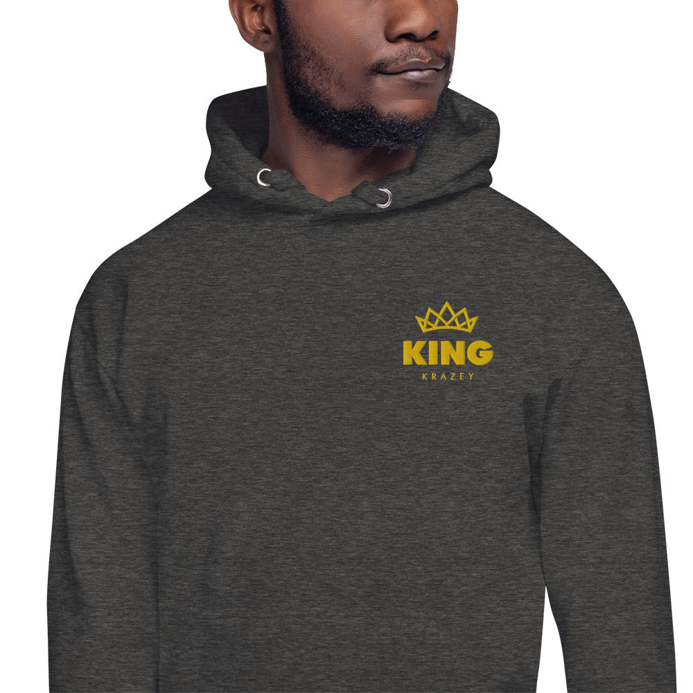 KingKrazey Embroidered Unisex Hoodie - Yellow Logo