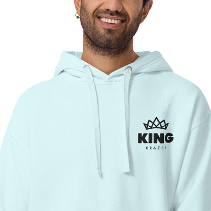 KingKrazey Embroidered Unisex Hoodie - Black Logo