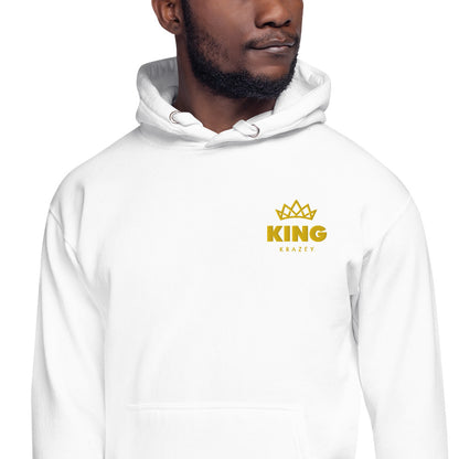 KingKrazey Embroidered Unisex Hoodie - Yellow Logo