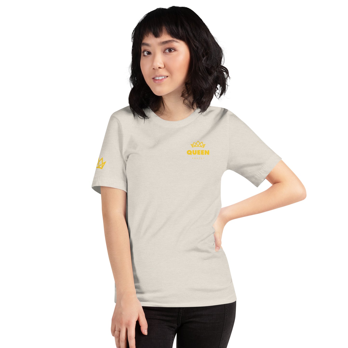 QueenKrazey Unisex t-shirt - Yellow Logo