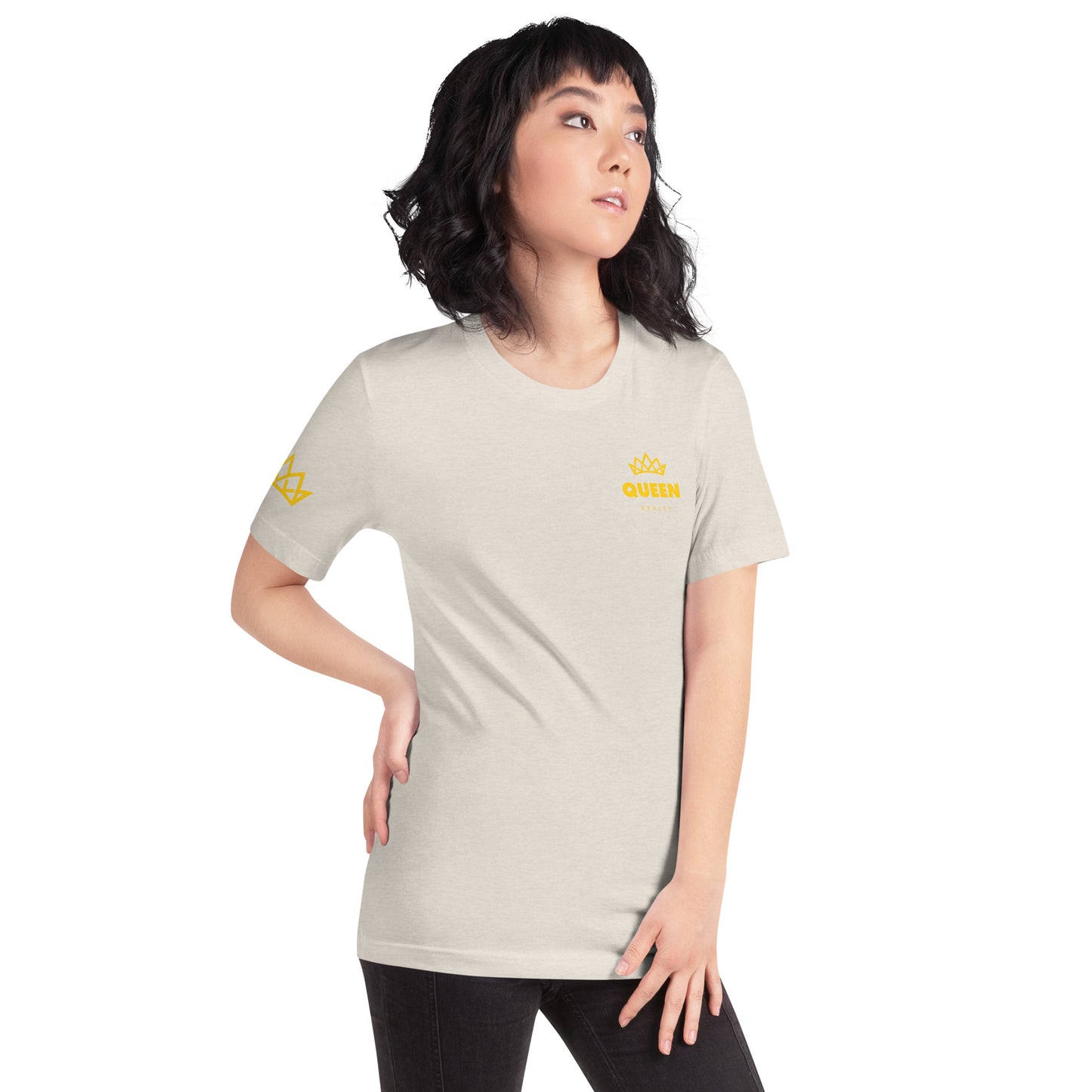 QueenKrazey Unisex t-shirt - Yellow Logo