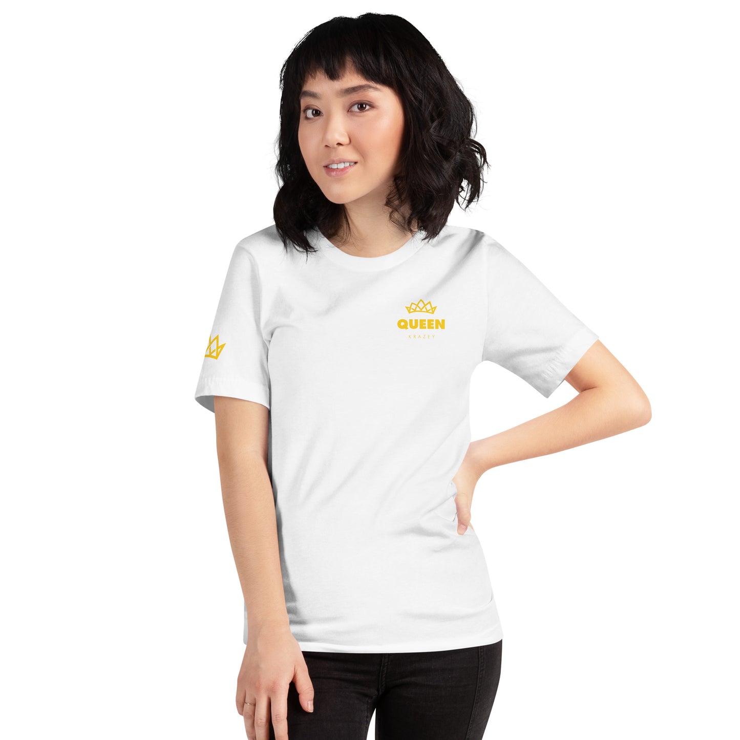 QueenKrazey Unisex t-shirt - Yellow Logo